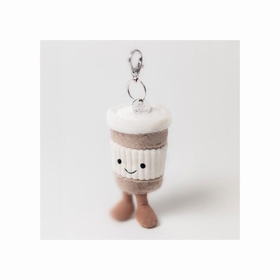 Jellycat Amuseables Coffee-To-Go Bag Charm Australia | 485231UYP